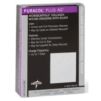 Medline #MSC8722EP, DRESSING, COLLAGEN, PURACOL PLUS AG, 2X2", EACH Image Medline #MSC8722EP, DRESSING, COLLAGEN, PURACOL PLUS AG, 2X2", EACH Image