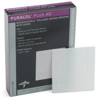 Medline #MSC8744EP, DRESSING, COLLAGEN, PURACOL PLUS AG, 4X4", EACH Image Medline #MSC8744EP, DRESSING, COLLAGEN, PURACOL PLUS AG, 4X4", EACH Image
