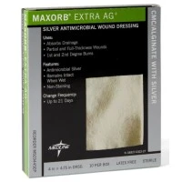 Medline #MSC9445EP, DRESSING, MAXORB EXTRA AG, ALGNTE, 4X4.75, EACH Image Medline #MSC9445EP, DRESSING, MAXORB EXTRA AG, ALGNTE, 4X4.75, EACH Image