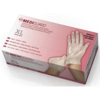Medline #MSV514, Glove PF Vinyl LF MediGuard NS Clear XL 1300/Ca Image