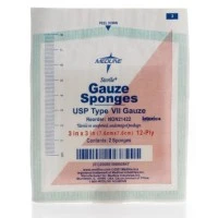 Medline #NON21422, GAUZE, SPONGE, 3"X3", 12PLY, STERILE, LF, 2'S, 80 EA/BX, 40 PK/BX, 30 BX/CS Image Medline #NON21422, GAUZE, SPONGE, 3"X3", 12PLY, STERILE, LF, 2'S, 80 EA/BX, 40 PK/BX, 30 BX/CS Image