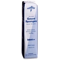 Medline #NON25212, GAUZE, SPONGE, 2"X2", 12PLY, NS, LF, 200/PK, 200 EA/PK, 40 PK/CS Image Medline #NON25212, GAUZE, SPONGE, 2"X2", 12PLY, NS, LF, 200/PK, 200 EA/PK, 40 PK/CS Image