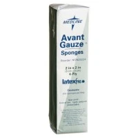 Medline #NON25224, GAUZE, SPONGE, AVANT, 2"X2", 4PLY, NS, LF, 8000 EA/CS Image