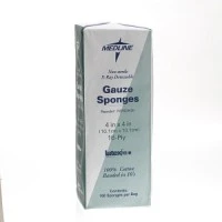 Medline #NON25430, GAUZE, SPONGE, XRAY, 4"X4", 16PLY, NS, LF, 2000 EA/CS Image Medline #NON25430, GAUZE, SPONGE, XRAY, 4"X4", 16PLY, NS, LF, 2000 EA/CS Image