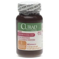 Medline #NON256125, GAUZE, PACKING STRIP, IODOFORM, 1/2"X5YD, ST, 12 BT/CS, 12 EA/CS Image