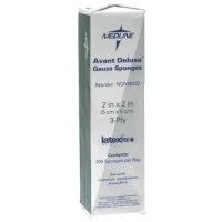 Medline #NON26223, GAUZE, AVANT, NW, DELUXE, 2"X2", 3PLY, NS, LF, 8000 EA/CS, 40 PK/CS Image Medline #NON26223, GAUZE, AVANT, NW, DELUXE, 2"X2", 3PLY, NS, LF, 8000 EA/CS, 40 PK/CS Image