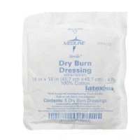 Medline #NON7913, DRESSING, BURN, 18"X18", 4PLY, STERILE, LF, 40 PK/CS Image Medline #NON7913, DRESSING, BURN, 18"X18", 4PLY, STERILE, LF, 40 PK/CS Image