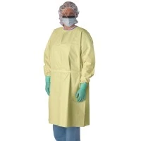 Medline #NONLV340, Gowns, Isolation: Medium-Weight AAMI Level 3 Isolation Gown with Side Tie, Yellow, Size Regular, 100 Per/Cs Image Medline #NONLV340, Gowns, Isolation: Medium-Weight AAMI Level 3 Isolation Gown with Side Tie, Yellow, Size Regular, 100 Per/Cs Image