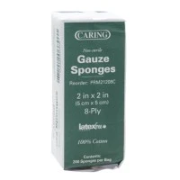 Medline #PRM21208C, GAUZE, SPONGE, 2X2, 8PLY, NS, LF, 200/PK, 200 EA/BG, 25 BG/CS Image Medline #PRM21208C, GAUZE, SPONGE, 2X2, 8PLY, NS, LF, 200/PK, 200 EA/BG, 25 BG/CS Image