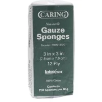 Medline #PRM21312C, GAUZE, SPONGE, 3X3, 12PLY, NS, LF, 200/PK, 200 EA/BG, 20 BG/CS Image Medline #PRM21312C, GAUZE, SPONGE, 3X3, 12PLY, NS, LF, 200/PK, 200 EA/BG, 20 BG/CS Image