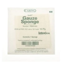 Medline #PRM21423, GAUZE, SPONGE, 4"X4", 12PLY, STERILE, LF, 1/PK, 1200 EA/CS, 12 BX/CS Image Medline #PRM21423, GAUZE, SPONGE, 4"X4", 12PLY, STERILE, LF, 1/PK, 1200 EA/CS, 12 BX/CS Image