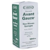 Medline #PRM25444, SPONGE, AVANT GAUZE, 4"X4", 4-PLY, NS, 200 EA/PK, 10 PK/CS Image Medline #PRM25444, SPONGE, AVANT GAUZE, 4"X4", 4-PLY, NS, 200 EA/PK, 10 PK/CS Image