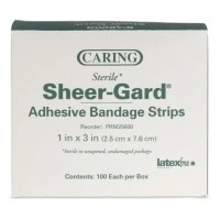 Medline #PRM25600, BANDAGE, ADHESIVE, PLASTIC, 1"X3", ST, LF, 1200 EA/CS, 12 BX/CS Image Medline #PRM25600, BANDAGE, ADHESIVE, PLASTIC, 1"X3", ST, LF, 1200 EA/CS, 12 BX/CS Image