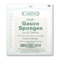 Medline #PRM4408, GAUZE, SPONGE, 4"X4", 8PLY, STERILE, LF, 2/PK, 1 PK/EA, 50 PK/BX, 1200 PK/CS Image Medline #PRM4408, GAUZE, SPONGE, 4"X4", 8PLY, STERILE, LF, 2/PK, 1 PK/EA, 50 PK/BX, 1200 PK/CS Image