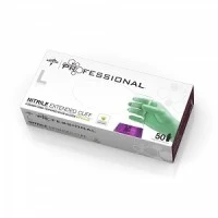 Medline #PRO31773, GLOVE, EXAM, CHEMO, NITRILE, ALOE, 12", PF, LG, 500/CS Image