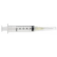Medline #SYR105205, SYRINGE, LL, 5ML 20GX 1", 100/BX Image Medline #SYR105205, SYRINGE, LL, 5ML 20GX 1", 100/BX Image