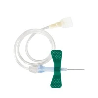 Nipro #SPR+21G19, SafeTouch Safety Winged Infusion Set, 21GX3/4 12" Tubing, Green, 500/CS Image
