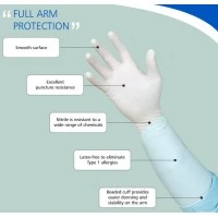 Nitritex Canada #BNEL-XL, GLOVE, BIOCLEAN NITREX, NITRILE, 21", WHT, XL, 400/CS Image