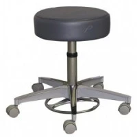 Pedigo Products #P-528-GS-BLK, STOOL, FOOT-OPERATED, 5CASTER, W/O BACK, BLK, EACH Image Pedigo Products #P-528-GS-BLK, STOOL, FOOT-OPERATED, 5CASTER, W/O BACK, BLK, EACH Image