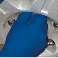 QRP Gloves #MGHRM, GLOVE, POLYMR COATED LTX, 12", 13ML, BLUE, MD, 500/CS Image
