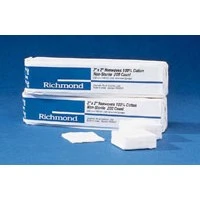 Richmond Dental #300631, Sponge Gauze NS 100% Cotton 2x2" Bdgr Non-Woven/ Lint Free 200/Pk, 25 PK/CA Image