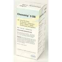 Roche #1893467, Chemstrip 5 OB Urine Test Strip 100/BT Image Roche #1893467, Chemstrip 5 OB Urine Test Strip 100/BT Image