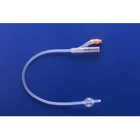 Rusch #170605240, 100% Silicone Indwelling Catheter, 2-way, 5 mL, 24 Fr, 16", 10/CS Image
