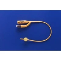 Rusch #180003080, Rusch Gold Indwelling Catheter, Gold Pediatric Siliconized Coated Foley - 2-Way, 3 mL, 8 Fr, 12, 10/CS Image Rusch #180003080, Rusch Gold Indwelling Catheter, Gold Pediatric Siliconized Coated Foley - 2-Way, 3 mL, 8 Fr, 12, 10/CS Image