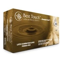 Sempermed #BTLA101, GLOVE EXAM LATEX PF NS XS 100/BX 10BX/CA Image