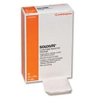 Smith & Nephew #59482400, DRESSING, SOLOSITE, 4" X 4", 10/BX Image Smith & Nephew #59482400, DRESSING, SOLOSITE, 4" X 4", 10/BX Image