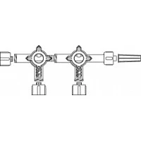 Smiths Medical #MX4312L, STOPCOCK INTRAVENOUS 2GANG 3 WAY LUER LOCK ON/OFF HANDLE LATEX-FREE (25/CS) Image Smiths Medical #MX4312L, STOPCOCK INTRAVENOUS 2GANG 3 WAY LUER LOCK ON/OFF HANDLE LATEX-FREE (25/CS) Image