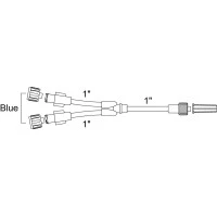 Smiths Medical #MX456L, Standard Bore Bifurcated Extension, Non-Vented Blue Caps, Male Luer Lock, 50/CS Image Smiths Medical #MX456L, Standard Bore Bifurcated Extension, Non-Vented Blue Caps, Male Luer Lock, 50/CS Image