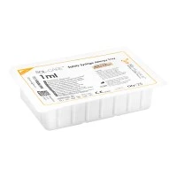 Sol-Millennium Medical #100069IM, Sol-Care 1mL Safety Syringe Allergy Tray, 26G x 3/8" IDB, 1000/CS Image Sol-Millennium Medical #100069IM, Sol-Care 1mL Safety Syringe Allergy Tray, 26G x 3/8" IDB, 1000/CS Image