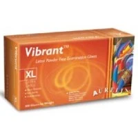Supermax #98227, Glove Exam PF Latex Medium Aurelia Vibrant 100/Bx Image Supermax #98227, Glove Exam PF Latex Medium Aurelia Vibrant 100/Bx Image