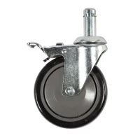 Tarrison Products Ltd #C5STSPB, CASTER, STEM, 5", SWIVEL / BRAKE, NO THREAD, EACH Image Tarrison Products Ltd #C5STSPB, CASTER, STEM, 5", SWIVEL / BRAKE, NO THREAD, EACH Image