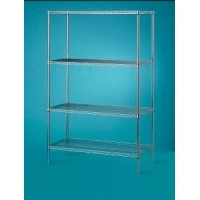 Tarrison Products Ltd #MDRT21727CSB, CART, STEM CASTER, CHROME, 4 SHELF, 21X7, EACH Image Tarrison Products Ltd #MDRT21727CSB, CART, STEM CASTER, CHROME, 4 SHELF, 21X7, EACH Image