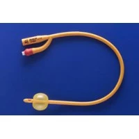 Teleflex #180705180, Gold Siliconized Coated Foley Catheter, 2-way, 5-15 mL, 18 Fr, 16, 10/BX Image Teleflex #180705180, Gold Siliconized Coated Foley Catheter, 2-way, 5-15 mL, 18 Fr, 16, 10/BX Image
