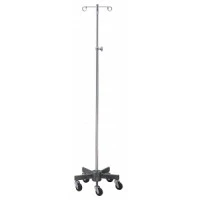 The Brewer #43416, Short Wheel Infusion Pump Stand, 2 ram's horn hook, Each Image The Brewer #43416, Short Wheel Infusion Pump Stand, 2 ram's horn hook, Each Image