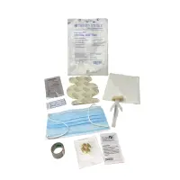 Trinity Sterile #85375, DRESS CHANGE KIT NON-DISC POCKET - Drape, Mask, Alcohol Swabstick, Gauze, Tape, Nitrile Glove, Purell, Chloraprep, Cavilon, Tegaderm, DFU, 20 Per/Cs Image