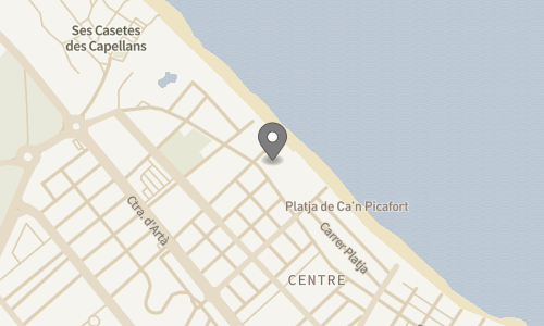 Lokation for The Sea Hotel by Grupotel. Adults Only
