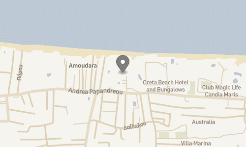 Lokation for Hotel Agapi Beach Resort