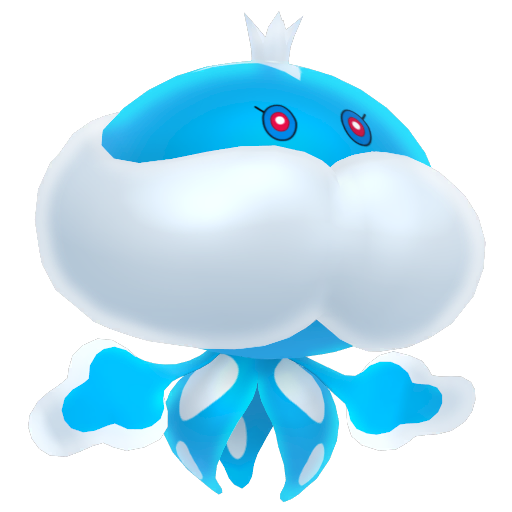 Jellicent - Water/Ghost type Pokemon from Pokemon Sword and Shield with stats, moves, and evolution data