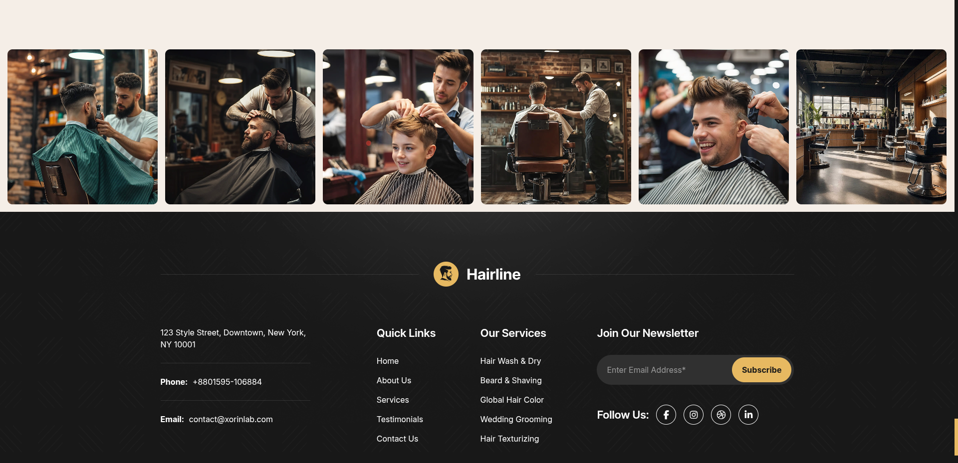 Hairline Barbershop & Hair Salon Project project screenshot 3