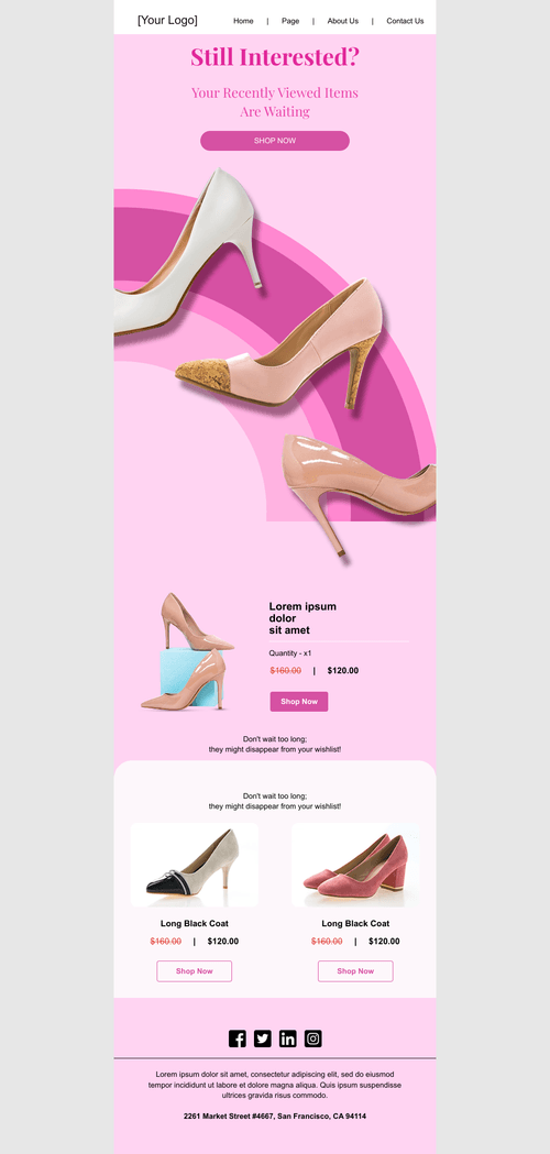 Recently Viewed Email Template
