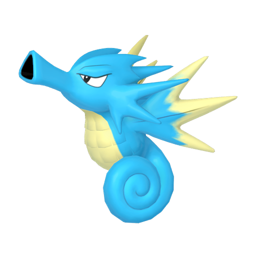 Seadra - Water type Pokemon from Pokemon FireRed and LeafGreen with stats, moves, and evolution data