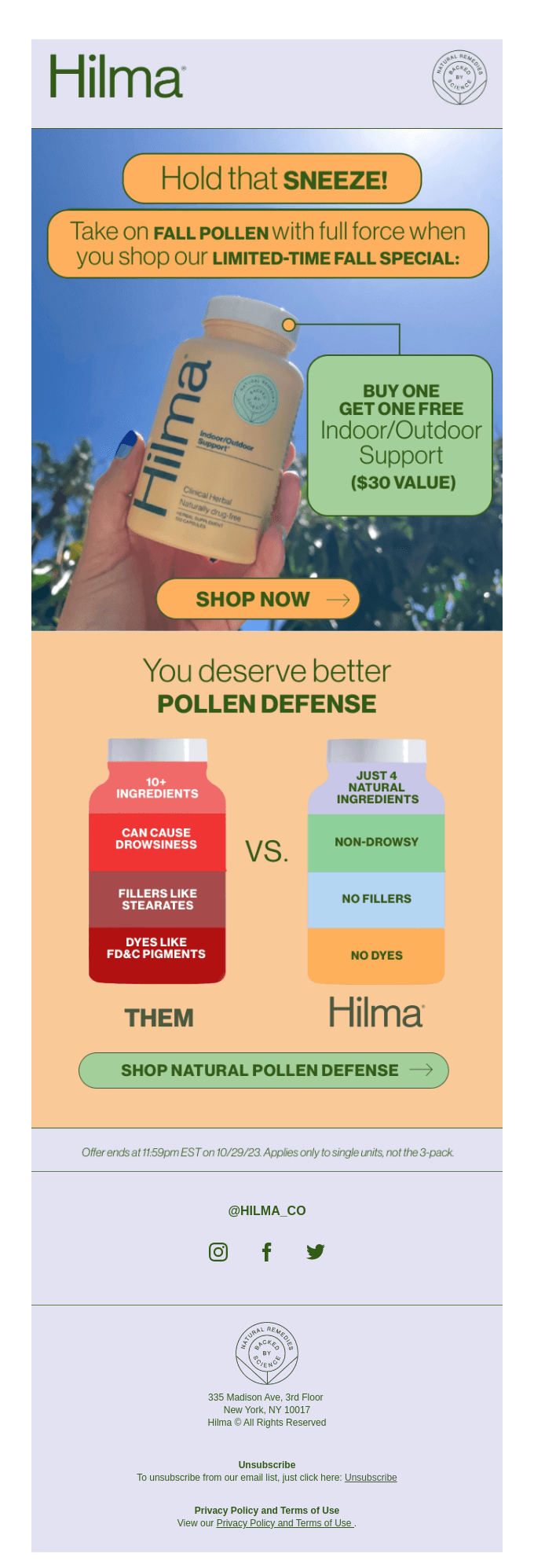 Get Ahead Of The Fall Sniffles