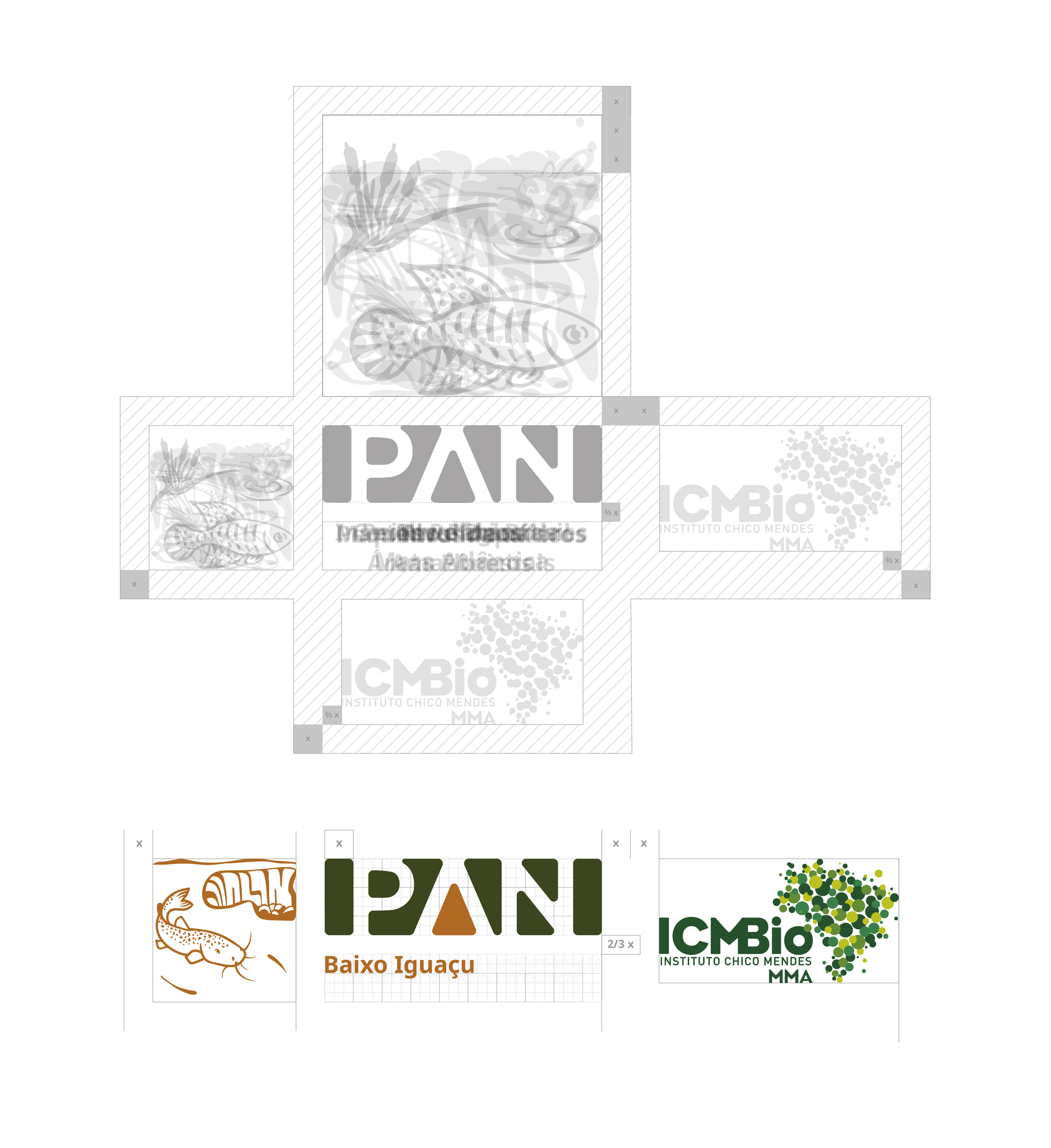 Identidade Visual do Plano de Ação Nacional para conservação de
espécies ameaçadas de extinção, PAN e SISPAN. - Imagem 6