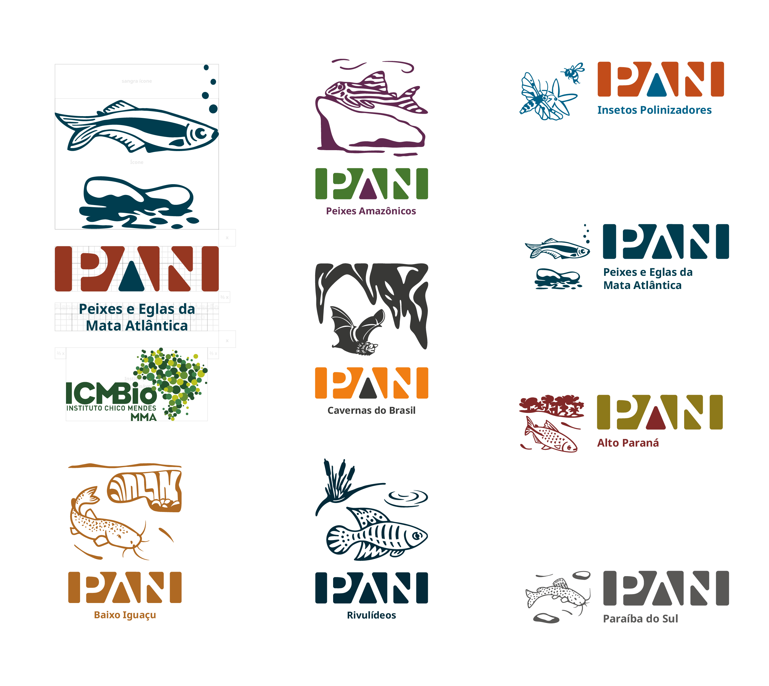 Identidade Visual do Plano de Ação Nacional para conservação de
espécies ameaçadas de extinção, PAN e SISPAN. - Imagem 7