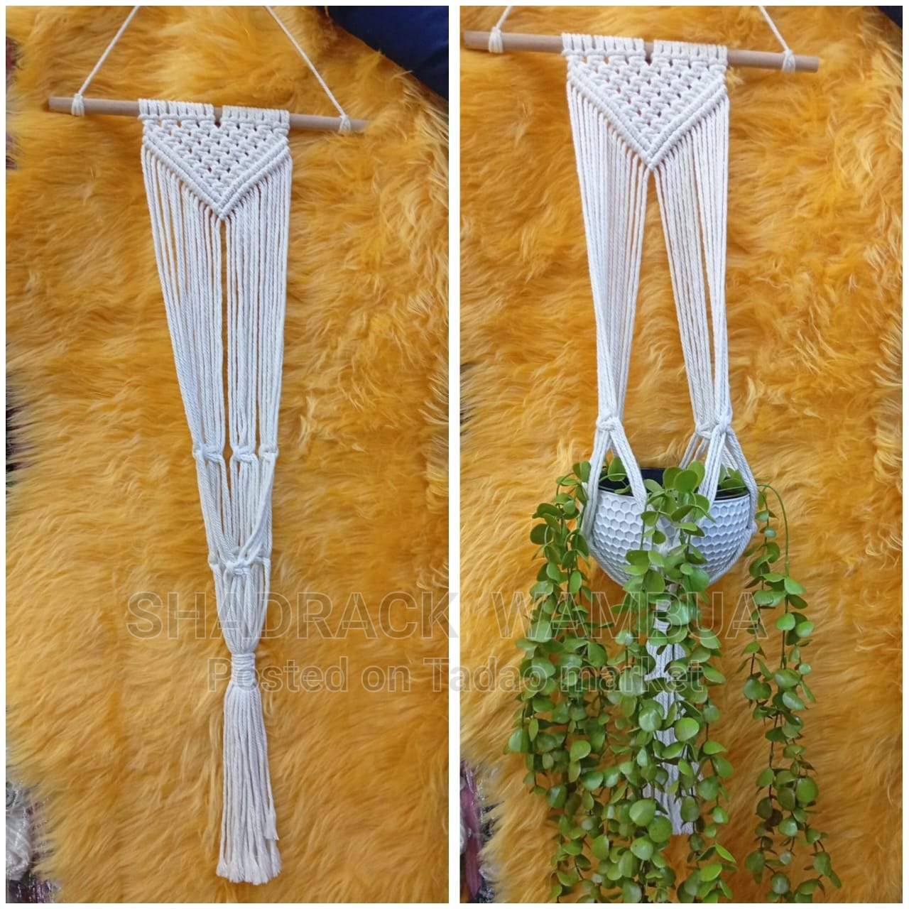Hanging rope with flowers 2
