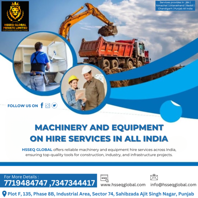 Equipment on Rent: Transforming Industries Nationwide